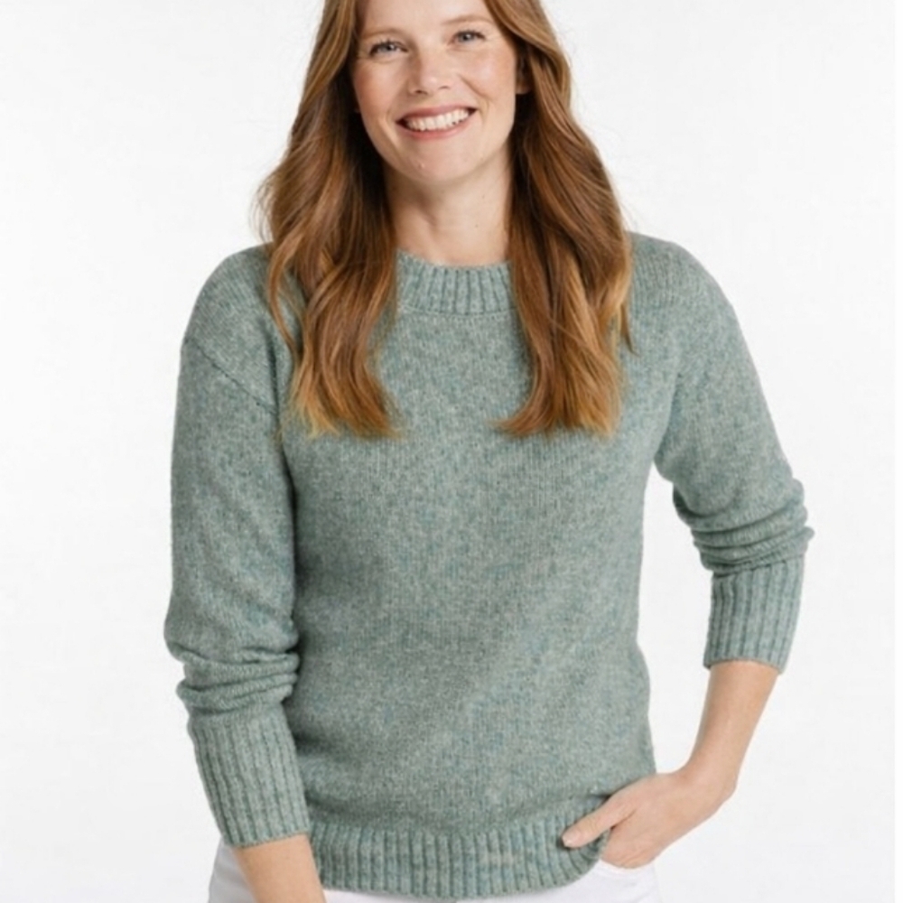 L.L. Bean Cotton Ragg Crewneck Sweater Medium